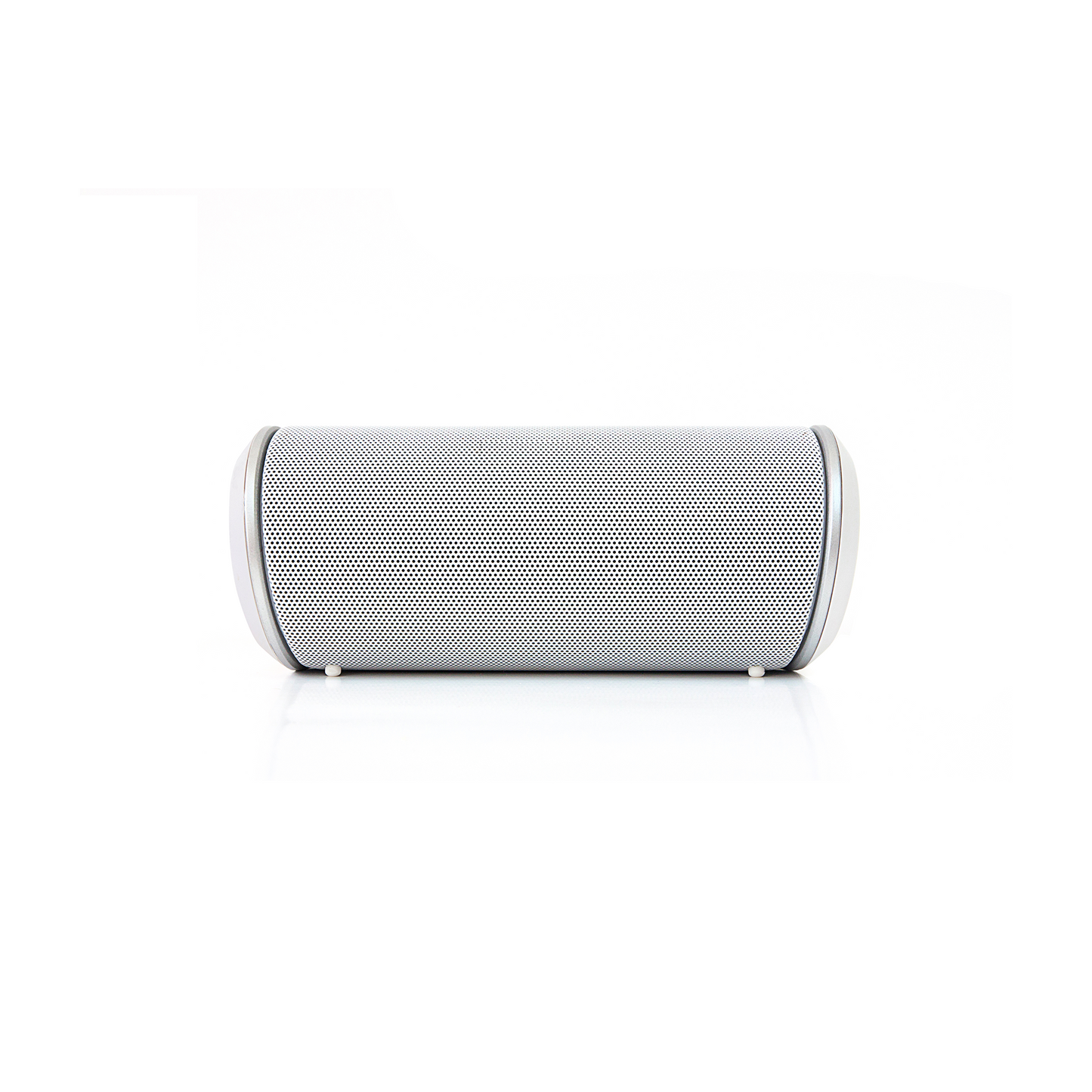 Pill Shape Silver Portable Bluetooth Speaker